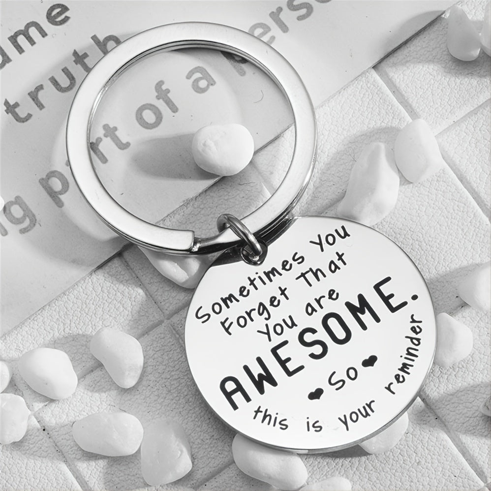 Motivational Stainless Steel Keychain Gift Inspirational Jewelry