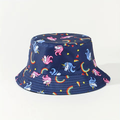 Graffiti Pattern Sun Hat Cartoon Foldable Fisherman Hat
