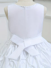 Faux Pearl Bubble Dress for Flower Girls