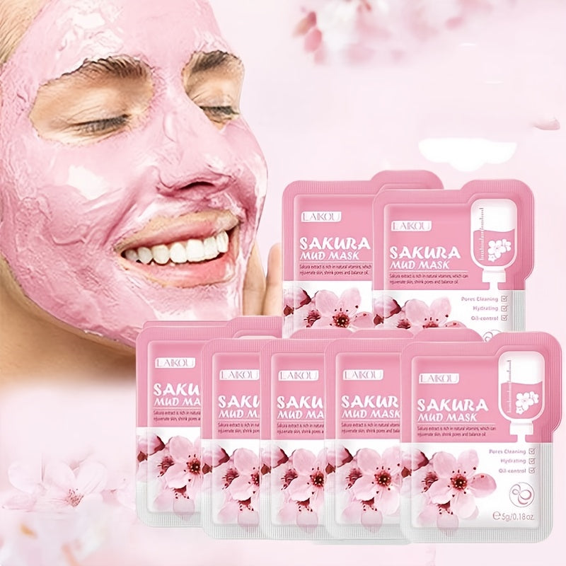 LAIKOU Sakura Mud Mask Deep Cleansing Pore Shrinking