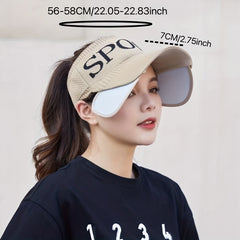 Adjustable Brim Visor Hat Knitted Sport Sun Hat Casual Golf Baseball Cap