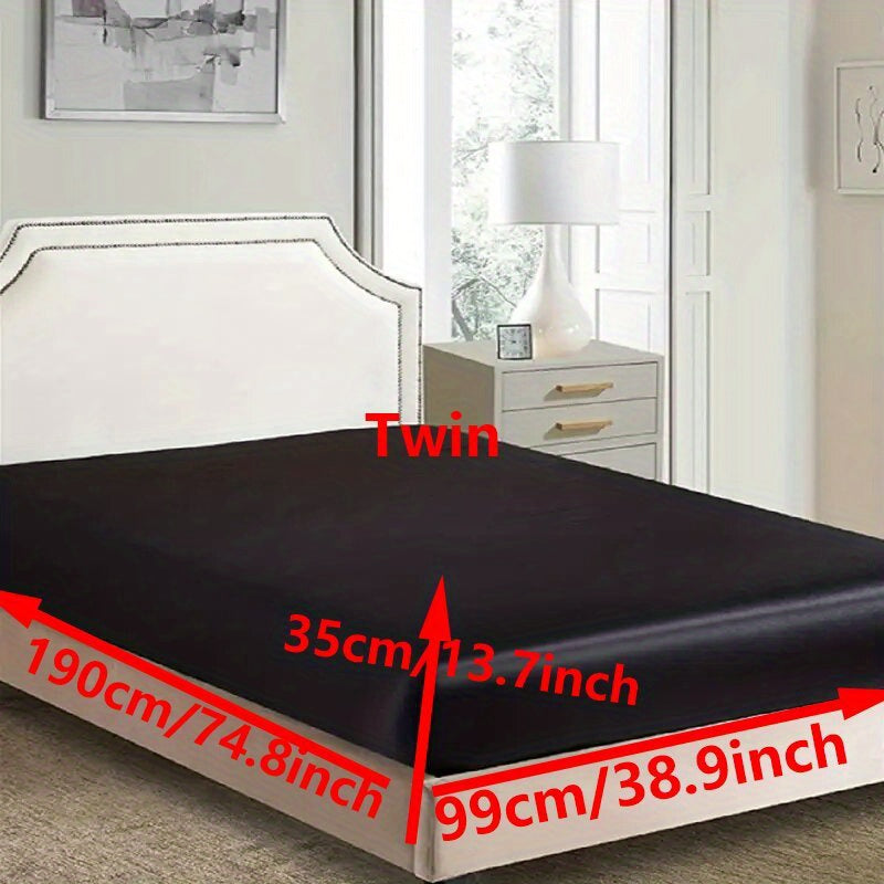 Luxuriously Soft Satin Fitted Sheet for Bedroom & Guest Room