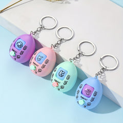 4pcs Finger Guessing Game Machine Keychain Funny Bag Accessory Key Ring