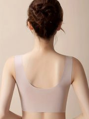 Lace Wireless Bra & Scallop Trim Tank Bra Set