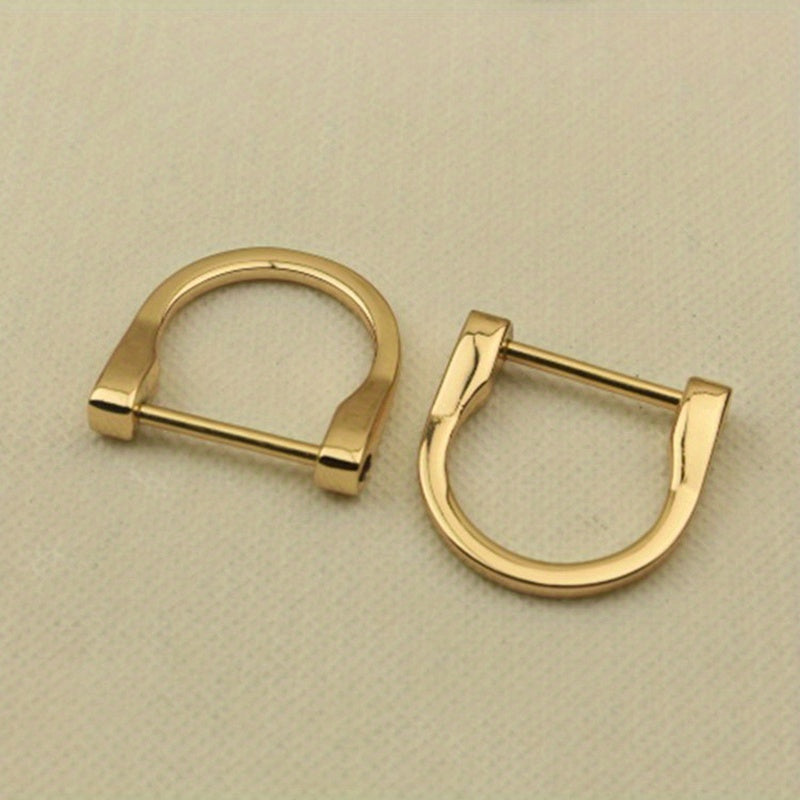 2pcs Metal Detachable D Ring Buckle for Handbag Strap
