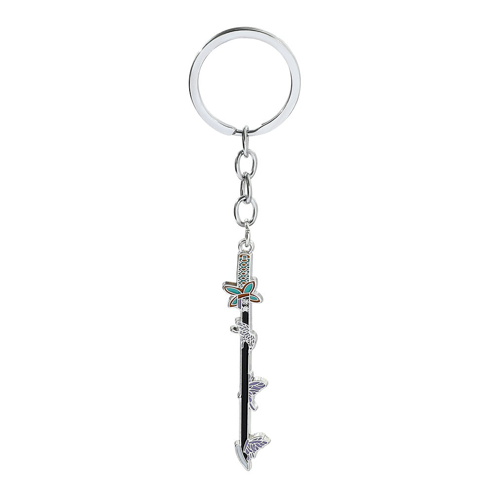 Anime Metal Weapon Keychain Pendant
