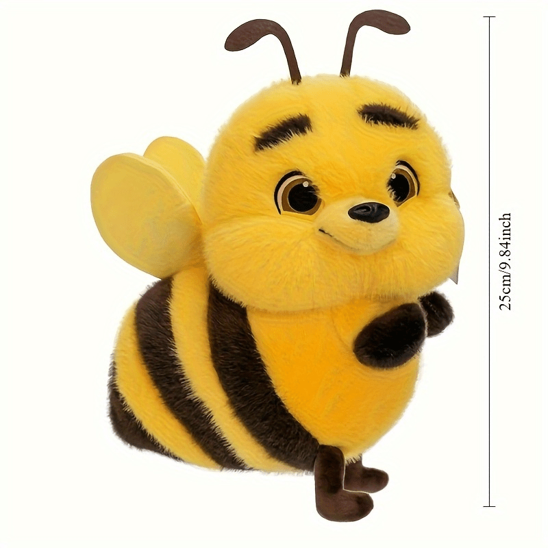Bee Plush Toy Yellow Stuffed Animal Decoration Cozy Home Plush Toy