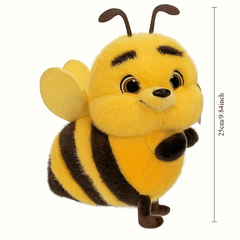 Bee Plush Toy Yellow Stuffed Animal Decoration Cozy Home Plush Toy