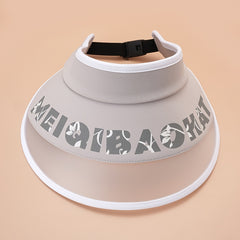 Empty Top Hat Mens Womens Sun Hat Face Covering Beach Cap