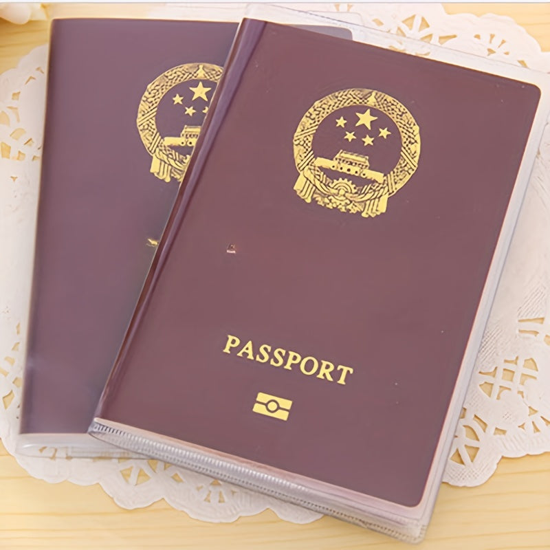 Frosted Transparent Passport Holder Travel Protector