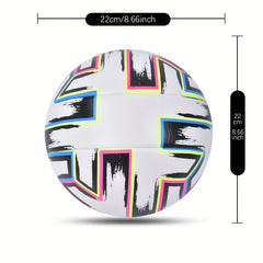1PC Standard Size 5 Soccer Ball PU Leather Colorful Football Game Competition
