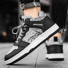 Men's Non-Slip Lace Up Skate Shoes for Outdoor Activities