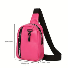 Stylish Women's Shoulder Bag Water Resistant Zip Closure