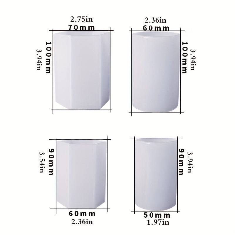 Cylinder Silicone Mold for DIY Epoxy Resin Candle