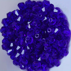 3mm Double Cone Crystal Rhombus Glass Beads DIY Bracelet Necklace Loose Beads