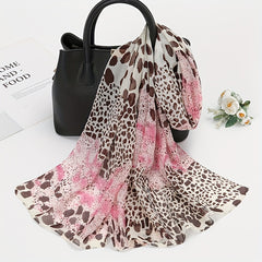 Bohemia Chiffon Scarf Vintage Leopard Animal Print Shawl