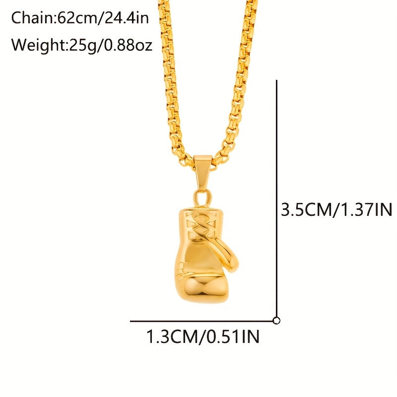 Hip Hop Boxing Gloves Charm Golden Silver Plated Vintage Victory Pendant
