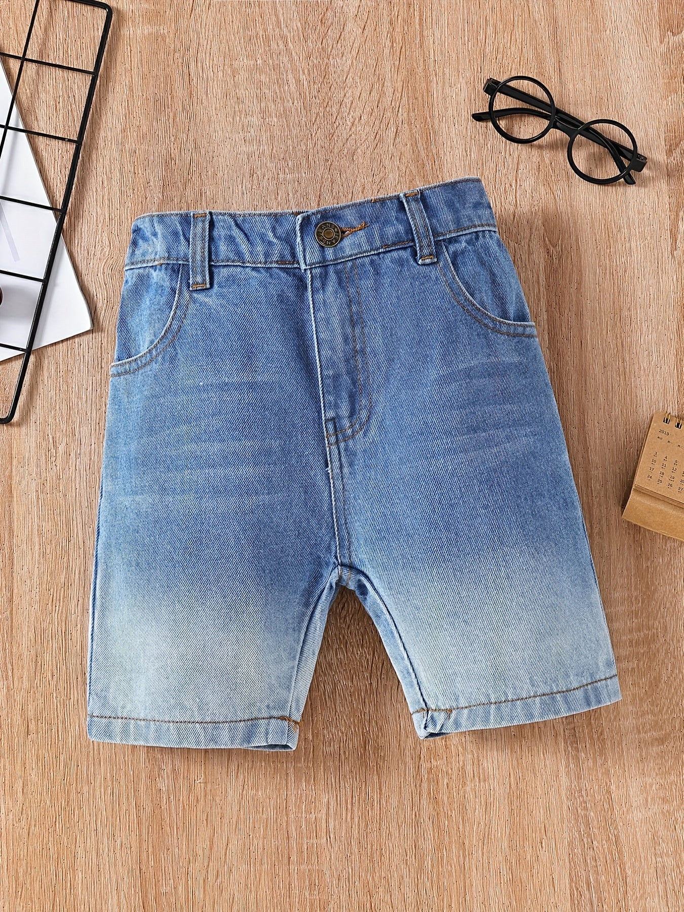 Toddler Girls Denim Shorts with Pockets