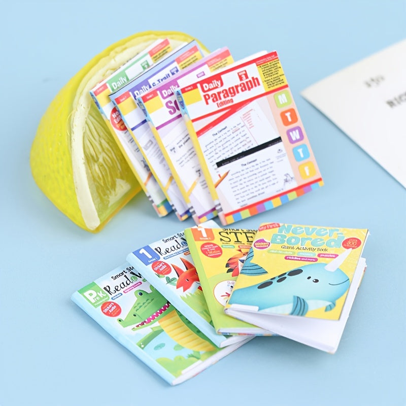 4Pcs 1 12 Dollhouse Exercise Books Paper Notebook Doll House Decor