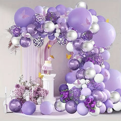 Purple Balloon Arch Garland Party Decoration Wedding Graduation Anniversary