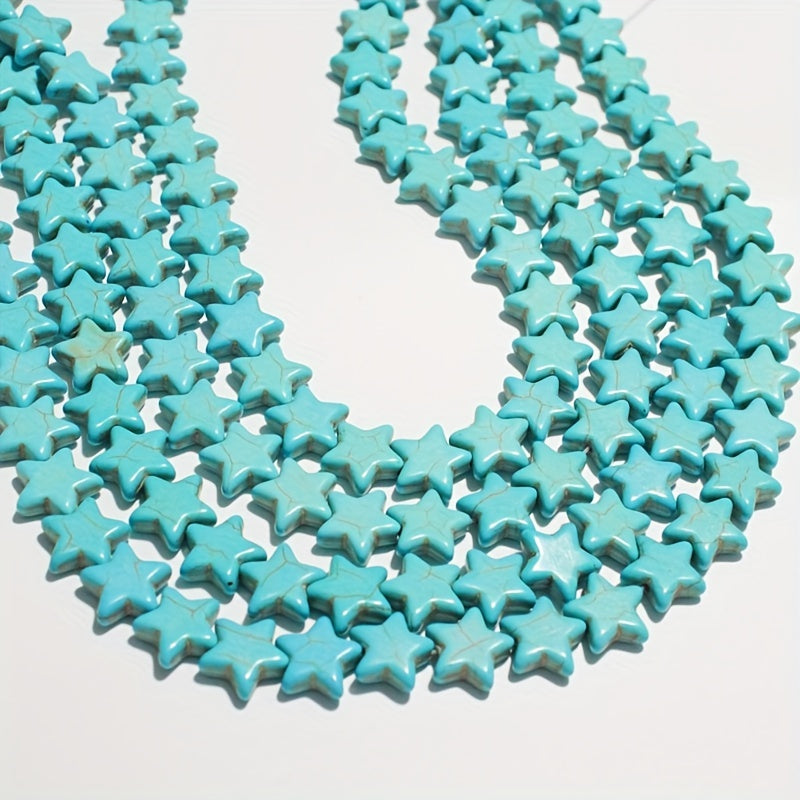 30 Stars 25 Moon Turquoise Beads DIY Necklace Bracelet