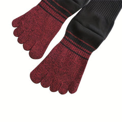 4pcs Cotton Five Finger Crew Socks for Men Women Sports