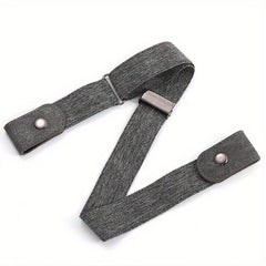 Men's No Buckle Elastic Waist Belt Casual Adjustable Elastic Buckle Belt