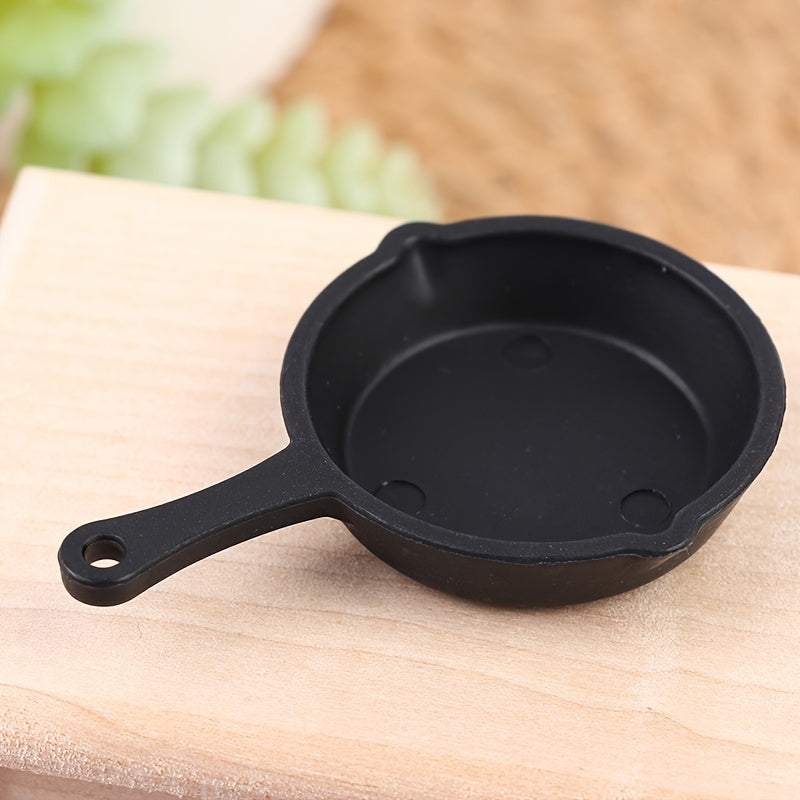 2pcs Doll House Kitchen Utensil Pan 1:12 Dollhouse Accessories