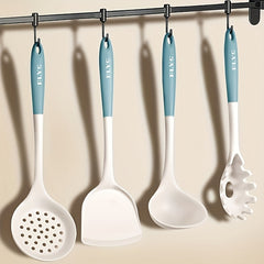 6pcs Silicone Kitchen Utensils Set Heat Resistant Cooking Set For Non-stick Pans