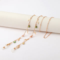 Glasses Chain Star Moon Heart Pendant Alloy Mask Chain