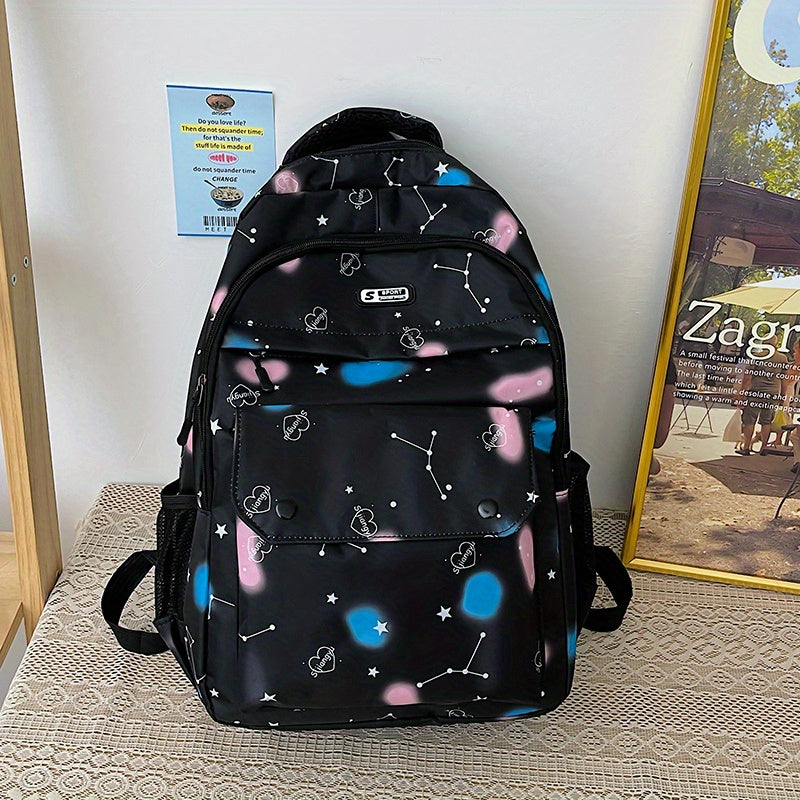 Rainbow Tie Dye Backpack Large Capacity Schoolbag