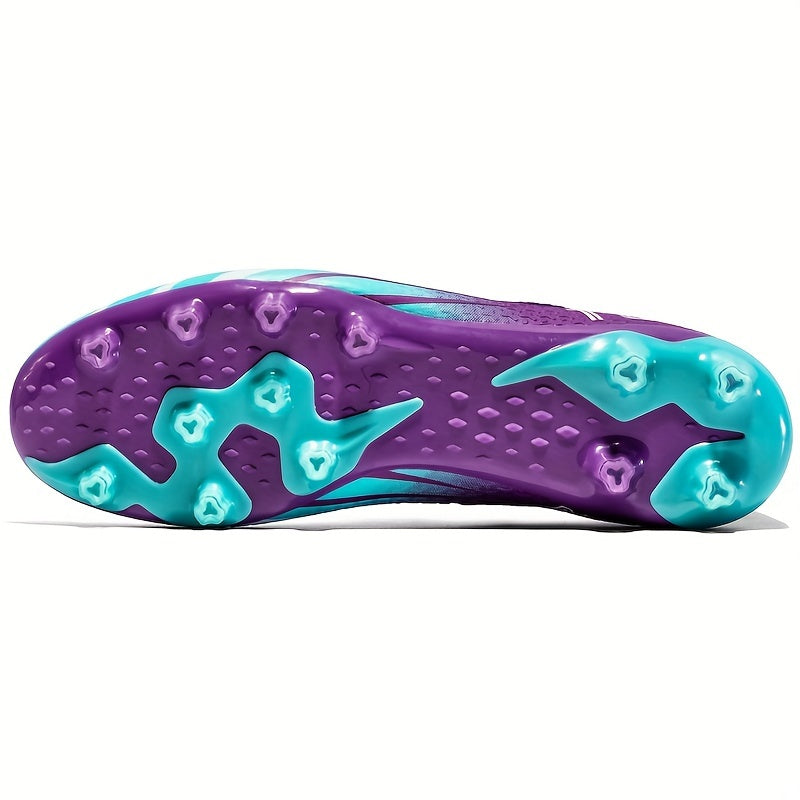 Boy's High Top Spiked Football Cleat - Non Slip and Breathable