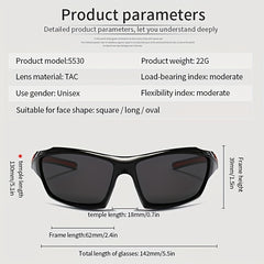 Men's Polarized Sunglasses for Cycling Mountaineering Skiing