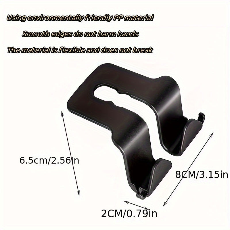1pc Car Seat Back Hanging Hook Storage Hook Car Double Hook Rear Row