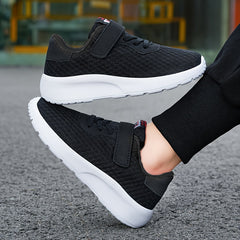 Boy's Breathable Sneakers Comfy Non Slip Soft Sole Shoes for Outdoor Activities