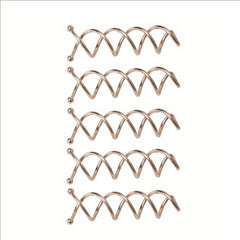 5pcs Spiral Hair Clip U Shaped Hair Styler Ponytail Bun Headwear Hairpin