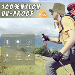 Summer Bucket Hat Sun Hats Travel Cap Fishing Hat Waterproof
