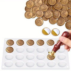 Sealing Wax Mat Stamp Wax Mat With 24 Cells Mold DIY Silicone Mould