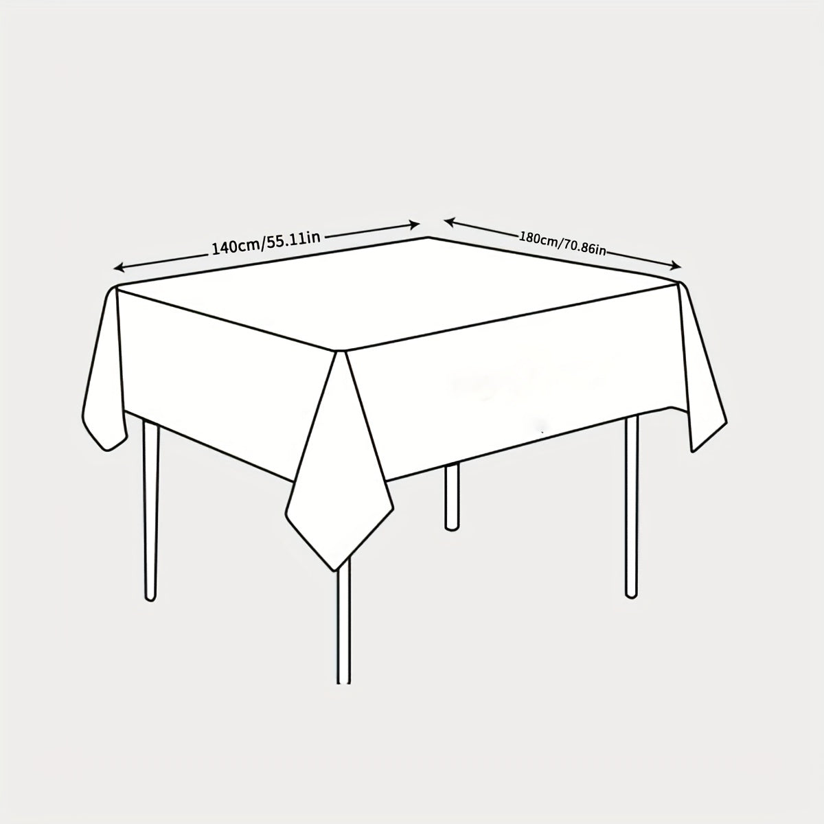 Waterproof Rectangle Linen Tablecloth for Kitchen & Dining