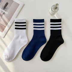 Men's Crew Socks for Cycling Running Basketball Fitness