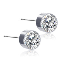 Men's Stainless Steel Drill Ear Pins Ear Cuffs Earrings