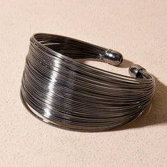 Geometric Layered Bangle Bracelet
