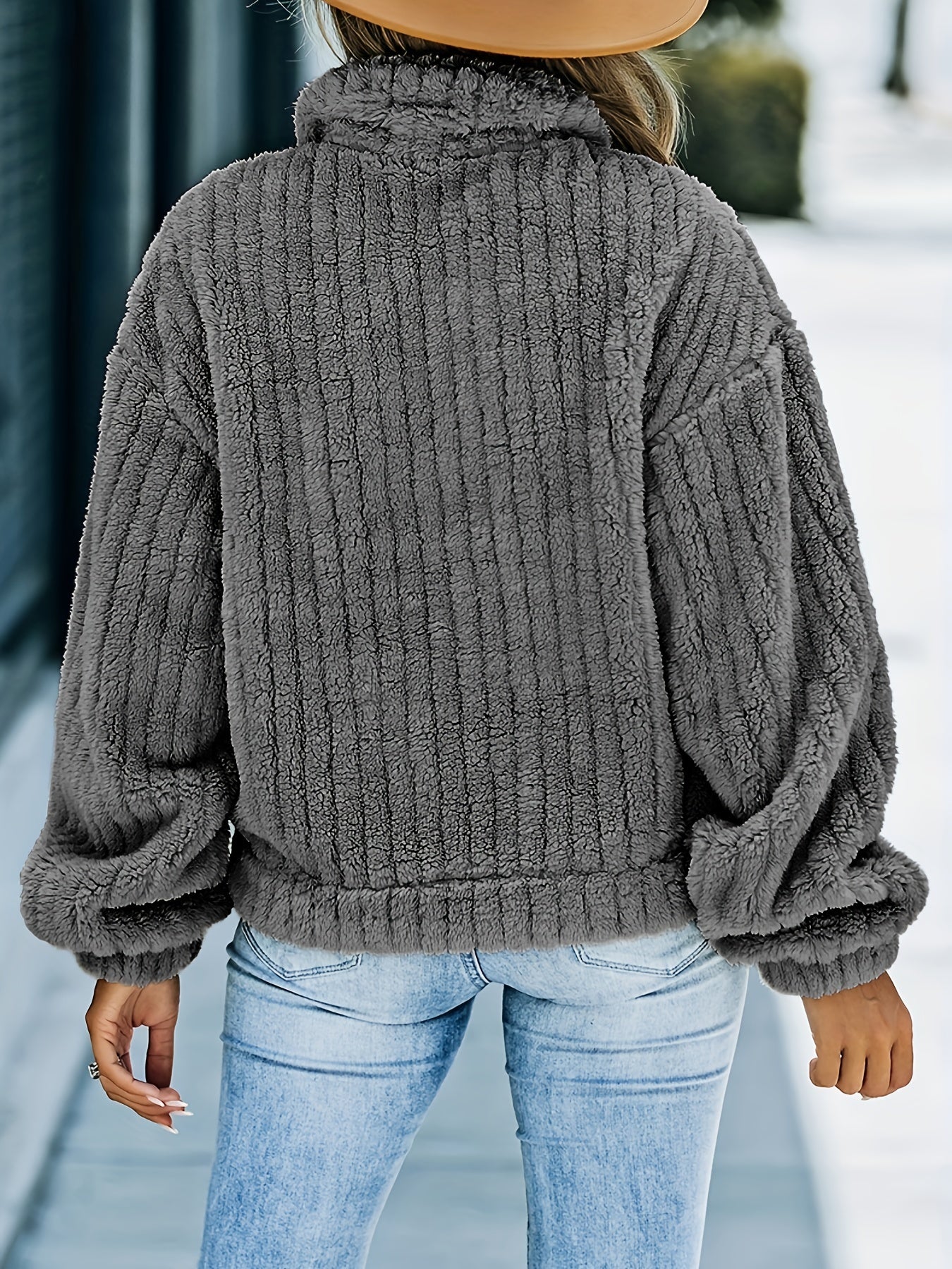Faux Fur Trucker Jacket for Fall & Winter