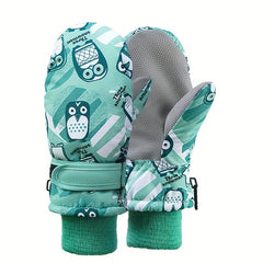 Kids' Waterproof Skiing Gloves Winter Warm Gloves