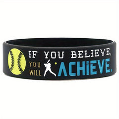 Motivational Softball Wristbands Sports Quotes Team Awards