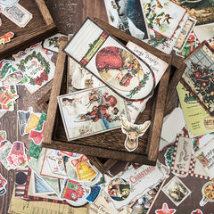 138pcs Retro Christmas Stickers DIY Gift Stickers