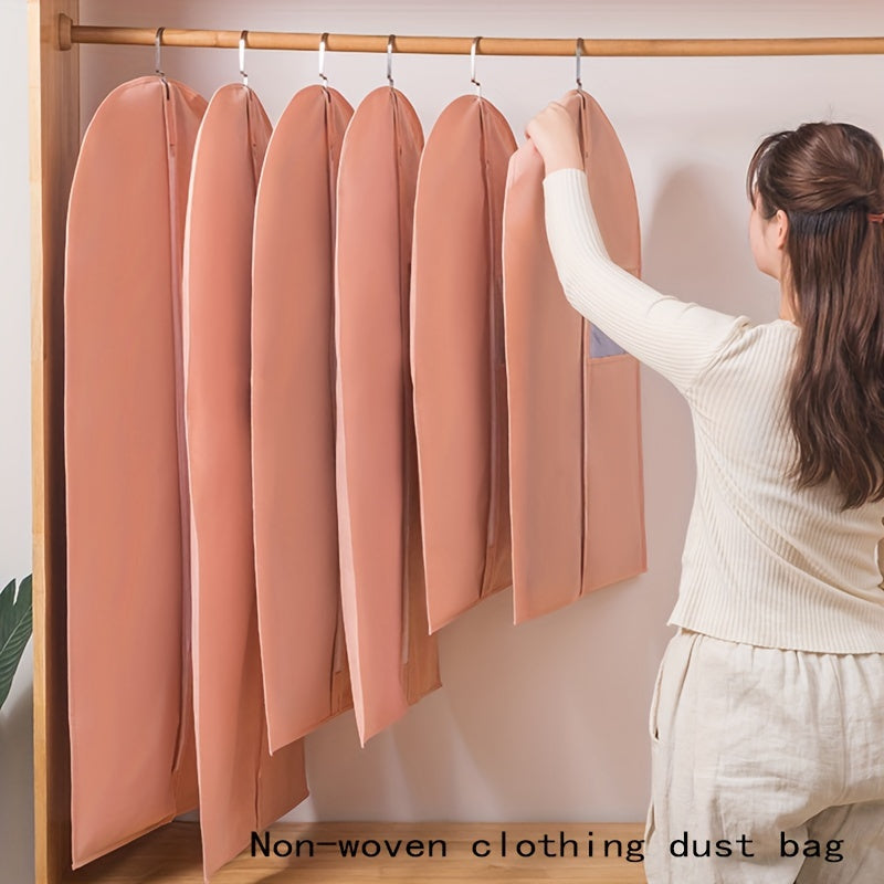 Garment Bag for Hanging Clothes Non Woven Fabric Dust Proof Cover with Zipper