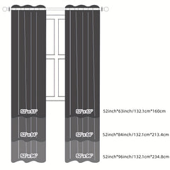 Blackout Bronzing Curtains with Golden Pattern - Home Decor