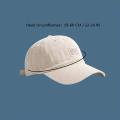 Fabric Panel Baseball Cap Cotton Sun Protection Hat Unisex
