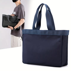 Men's Large Capacity Tote Bag Casual Shoulder Bag